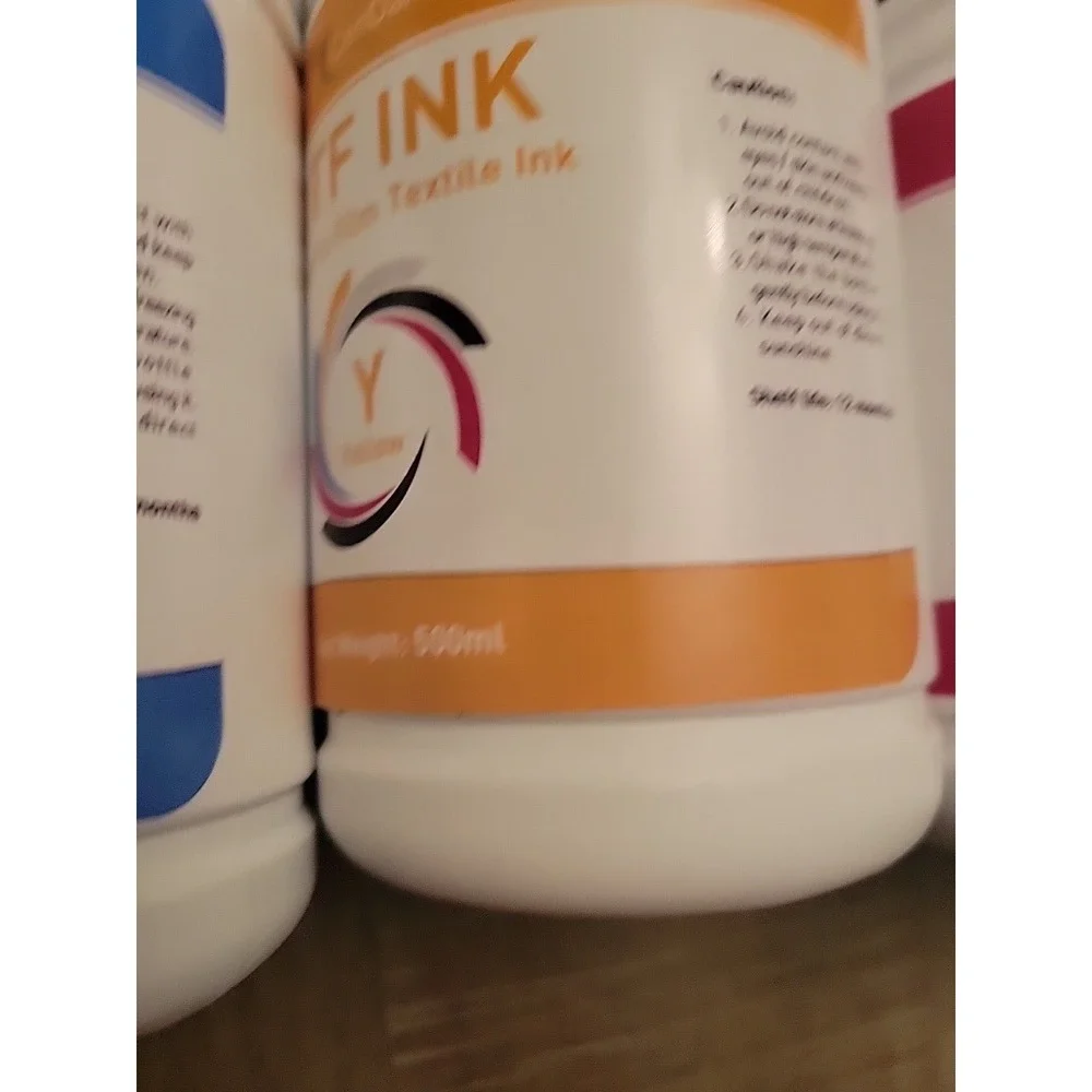 DTF Ink 6pk 500ml Bottles-New In Box-Welacer-compatible Printers Listed
